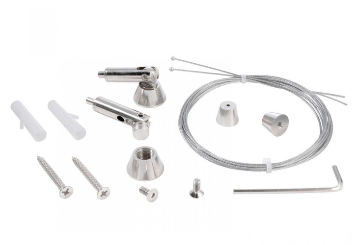 Úchyty a držáky pro Al profily - IMPR 987060 Závěsná sada - LIGHT IMPRESSIONS - foto 1