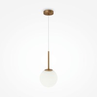Koule - M MOD321PL-01G2 Závěsné svítidlo Basic form 40W bílá/zlatá kov/sklo moderní design  - MAYTONI