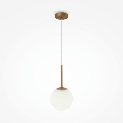 Koule - M MOD321PL-01G2 Závěsné svítidlo Basic form 40W bílá/zlatá kov/sklo moderní design  - MAYTONI - foto 1