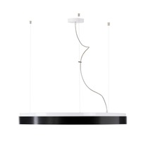 Kruhová - OS DEL69426 DELIA LC5 závěsné plastové svítidlo bílá / černá IP40 3000 K 98W LED - OSMONT