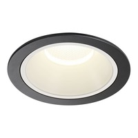 Kruhová - LA 1009958 NUMINOS® XL Stropní vestavné svítidlo, 4000 K, 40°, IP20, kulaté, černé / bílé - BIG WHITE (SLV)