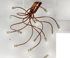 Dekorativní - OR DL 7-543/12 Nástěnné/stropní svítidlo 12x40W E14 měď, délka ramene 80cm - ORION