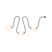 Dekorační - P 94912 Plug &amp; Shine LED světelný řetěz Naima prodlužovací sada IP67 3000K 3x1W 1,71m černá - PAULMANN