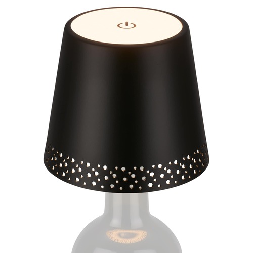 Na stůl - BRILO 7485015 LED nabíjecí stolní lampa, 11 cm, USB-C, 2,6W, 280lm, černá - BRILONER - foto 1