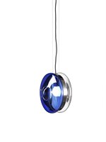 Dekorativní - BOMMA 1/80/95670/1/CL+BL/360/A/N/2,5 Závěsné svítidlo ORBITAL čirá + modrá, montura leštěný nikl (1/80/95670/1/CL+BL/360/A/N/2,5) - BOMMA