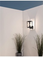 Nástěnná - NV 9193101 Venkovní nástěnné svítidlo LOEVE antracitový hliník a čirý akryl E27 1x12W 220-240V IP65 bez žárovky - NOVA LUCE