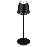 Na stůl - BRILO 7438-015 LED nabíjecí stolní lampa 38 cm 2,6W 280lm černá - BRILO