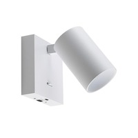 Bodová - IMPR 341339 Deko-Light nástěnné přisazené svítidlo Can Tilt hranaté USB, 1x 7,5 W GU10, bílá