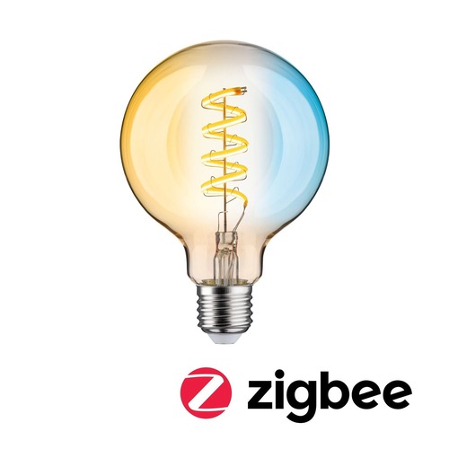 E27 - P 29159 Filament 230V Smart Home Zigbee 3.0 LED Globe G95 E27 7,5W měnitelná bílá stmívatelné zlatá - PAULMANN - foto 1