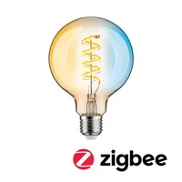 E27 - P 29159 Filament 230V Smart Home Zigbee 3.0 LED Globe G95 E27 7,5W měnitelná bílá stmívatelné zlatá - PAULMANN