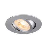 Kruhová - LA 1007370 NEW TRIA® 68 stropní vestavné svítidlo, kulaté, max. 10W GU10, hliník - BIG WHITE (SLV)
