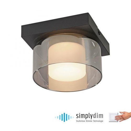 Dekorativní - PN 6162-18 RIKA LED stropní svítidlo 1 ramenné stmívatelné vypínačem SimplyDim 3000K - PAUL NEUHAUS - foto 1