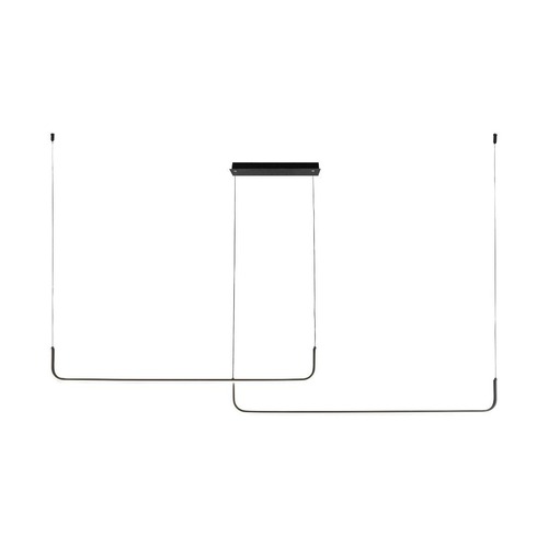 Podélná - ZUMA 003064-026653 2023199-BK RIKE závěsné svítidlo černá - ZUMALINE - foto 1