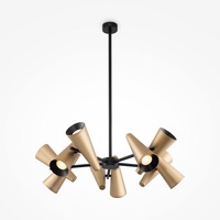 Vícečetná - M MOD095PL-10BS Závěsné svítidlo Giro 10xGU10 max 500W mosaz kov designové - MAYTONI