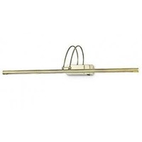 Nad obrazy/zrcadla - ILUX 121130  LED Nástěnné svítidlo Ideal Lux Bow AP114 ottone satinato 121130 mosazné 76cm   - IDEALLUX