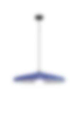 Kónická - FAN I-WIMBLEDON-S1-BLU Závěsné svítidlo Wimbledon (oranžovo‑šedý filc) kabel 2 m, stínidlo 69 cm, objímka E27 - FANEUROPE - foto 1