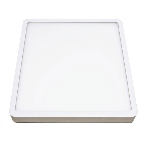 Hranatá - KHL K51701.02.SR.WH-WH.OP.ST.8.40.PU DISC SLIM SQ stropní svítidlo bílá 12 W 4000K PUSH - KOHL-Lighting - foto 1