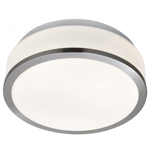 Kruhová - SE 7039-28SS Stropní koupelnové svítidlo, opálové sklo, IP44, 2x60W - Searchlight - foto 1