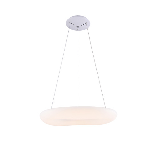 LED přívěšek - LED závěsné světlo bílé kulaté - foto 1