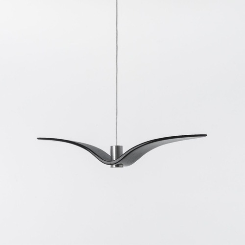 Dekorativní - BRO PC00962_002 Night Birds, závěsné svítidlo, 5W LED, šedé kouřové sklo / masiv, délka 78cm - BROKIS A - foto 1