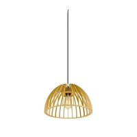 Polokoule - LA 1008045 WUD závěsné světlo, E27, půlkulaté, otevřená koncovka kabelu, 1x max. 60W, černá - BIG WHITE (SLV)
