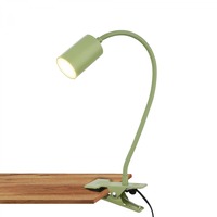 Stolní lampy s klipem - BRI 2176019 Fleks lampička na stůl, nastavitelná, s klipsem, zelená - BRILONER