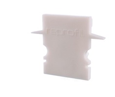 Krytky pro Al profily - IMPR 979060 Koncovka H-ET-02-10 bílá 25 mm 2 ks - LIGHT IMPRESSIONS