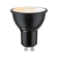 GU10/GZ10 - P 29281 Standard 230V LED reflektor GU10 Dip Switch 6,9W 2700 - 4000K černá mat - PAULMANN