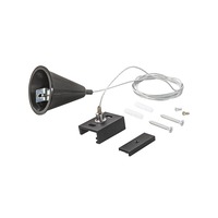 Lišty a příslušenství EUTRAC - FAN LED-RAIL-S-1,5-DA-NER 3‑fázový systém RAIL sada 4 kabelů 1,5 m pro závěsné svítidlo šestivodičového DALI lištového systému, černá - FANEUROPE