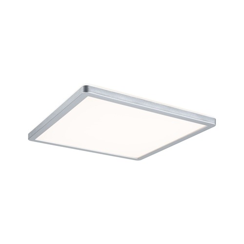 Hranatá - P 70994 LED Panel Atria Shine hranaté 293x293mm 3000K matný chrom - PAULMANN - foto 1