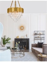 Dekorativní - NV 9050110 Závěsné svítidlo GRANE zlatý kov a křišťál E14 12x5W 230V IP20 bez žárovky - NOVA LUCE