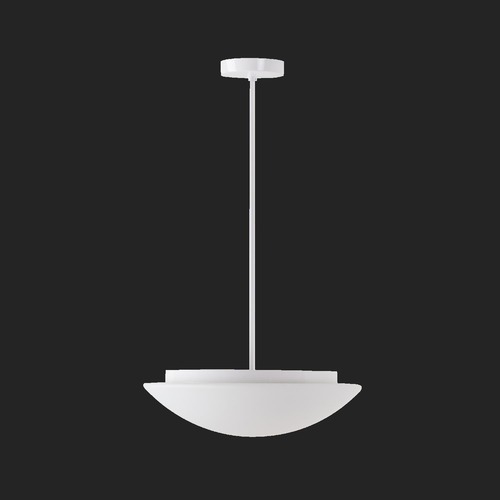 Kruhová - OS AUR60986 AURA P4 závěsné skleněné svítidlo bílá IP40 4000 K 27W LED DALI (původní kód OS 60986) - OSMONT - foto 1