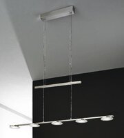 Vícečetná - OR HL 6-1564/5 Závěsné svítidlo 5x5W LED chrom, satin sklo, stmívací, 90-150cm - ORION