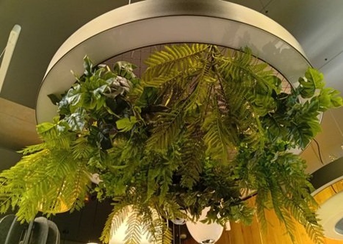 Kruhová - ARCHI SBS/GI900/FLOW/3K/BL KVĚTINY Kruhové závěsné svítidlo s květinami Belo_GI + přívod - ARCHILIGHT - foto 1