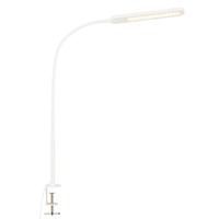 Stolní lampy pracovní - BRILO 2389-016 LED CCT dotykový vypínač svítidlo se svorkou 110 cm 8W 600lm bílé - BRILO