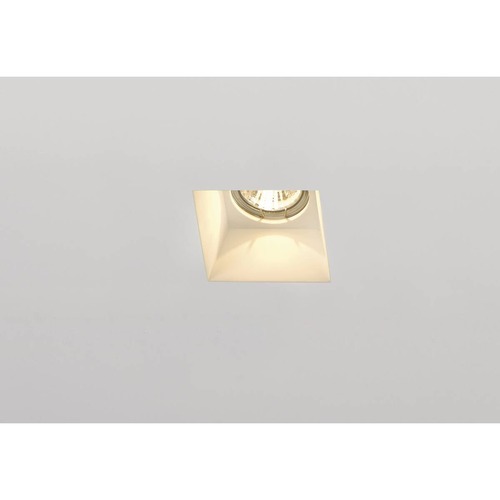 Sádrová - LA 148071 PLASTRA typu downlight, GU10, hranaté, bílá sádra - BIG WHITE (SLV) - foto 1