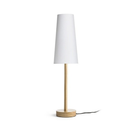 Stolní lampy dekorační - RED R14034 MAUI/CONNY 15/30 stolní Polycotton bílá/dřevo 230V E27 7W - RED - DESIGN RENDL - foto 1
