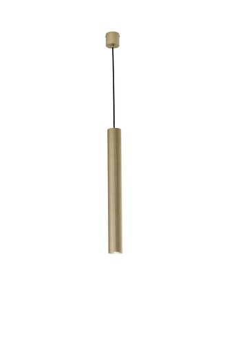 Subtilní - FAN I-LORD-S50-ORO Závěsné svítidlo Lord zlatý kov/hliník, 1 x GU10, 25 W, 5.6 x 255 cm - FANEUROPE - foto 1
