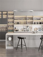 Kruhová - NV 9345670 Závěsné svítidlo ELOWEN broušený šampaň stříbrný hliník a silikon LED 100W 3000K stmívatelné - NOVA LUCE