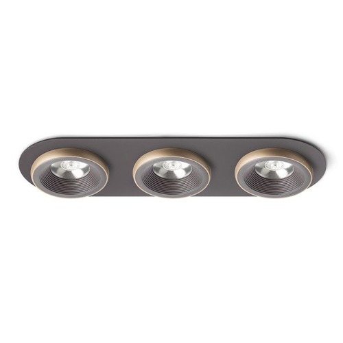 Hranatá - RED R13247 SHARM R III zápustná hnědá/perleťová zlatá 230V LED 3x10W 24° 3000K - RED - DESIGN RENDL - foto 1