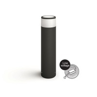 SmartHome Paul Neuhaus - PH 17451/30/P7 Hue LED White and Color Ambiance Venkovní sloupkové svítidlo Philips Calla 17451/30/P7 černé 40cm 2200K-6500K RGB - PHILIPS HUE (915005758001)