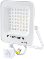 Vnější světlomety - LED SMD světlomet Bílé tělo IP65 se senzorem