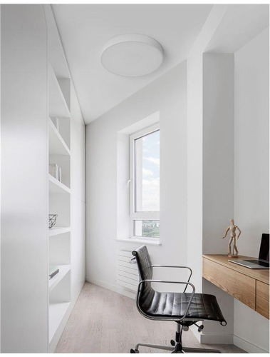 Kruhová - NV 9001532 Stropní svítidlo HADON bílý hliník matný bílý akrylový difuzor LED 24W 230V 3000K IP20 - NOVA LUCE - foto 1