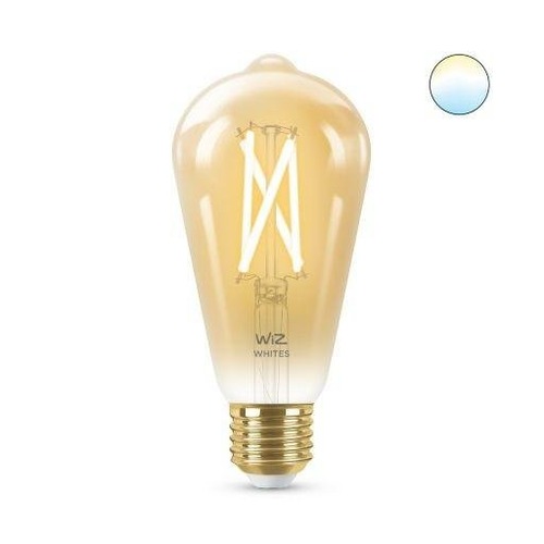 WiZ - PH 8718699787233 LED Žárovka WiZ Tunable White Filament Amber 8718699787233 E27 ST64 6,7-50W 640lm 2000-5000K, stmívatelná - PHILIPS (929002417801) - foto 1