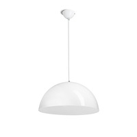 Polokoule - RED R11708 ///      MONROE 50 závěsná lesklá bílá/bílá  230V E27 42W - RED - DESIGN RENDL