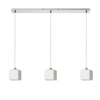 Vícečetná - RED R14021 DADOS III 80 závěsná opálové sklo/matný nikl 230V E27 3x11W - RED - DESIGN RENDL
