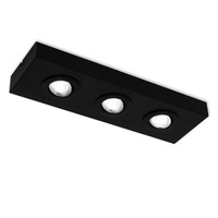 Bodová - BRI 3996035 CTS LED stropní svítidlo, 38,5 cm, 4W, 460lm, černá - BRILONER