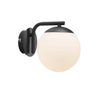 Dekorativní - NOR 47091003 Nástěnné svítidlo Grant 1x40W E14 černá opál - NORDLUX