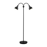 Stojací lampy - NOR 63224003 Stojací lampa Ray 2x40W E14 černá - NORDLUX
