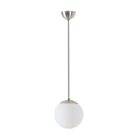 Koule - OS ADR60032 ADRIA P1 závěsné skleněné svítidlo kartáčovaná nerez / bílá IP40 3000 K 8W LED - OSMONT
